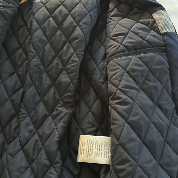 Levis Flannel Jacket Mens Small Clo Navy Plaid - Picture 6 of 6
